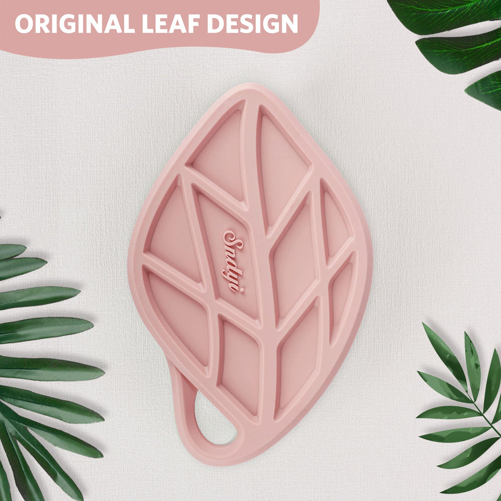 Sndyi pink silicone scrubber adds a soft touch to your shower routine.