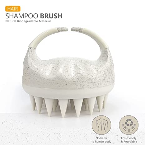 Sndyi soft silicone bristles closeup demonstrate gentle scalp massage.