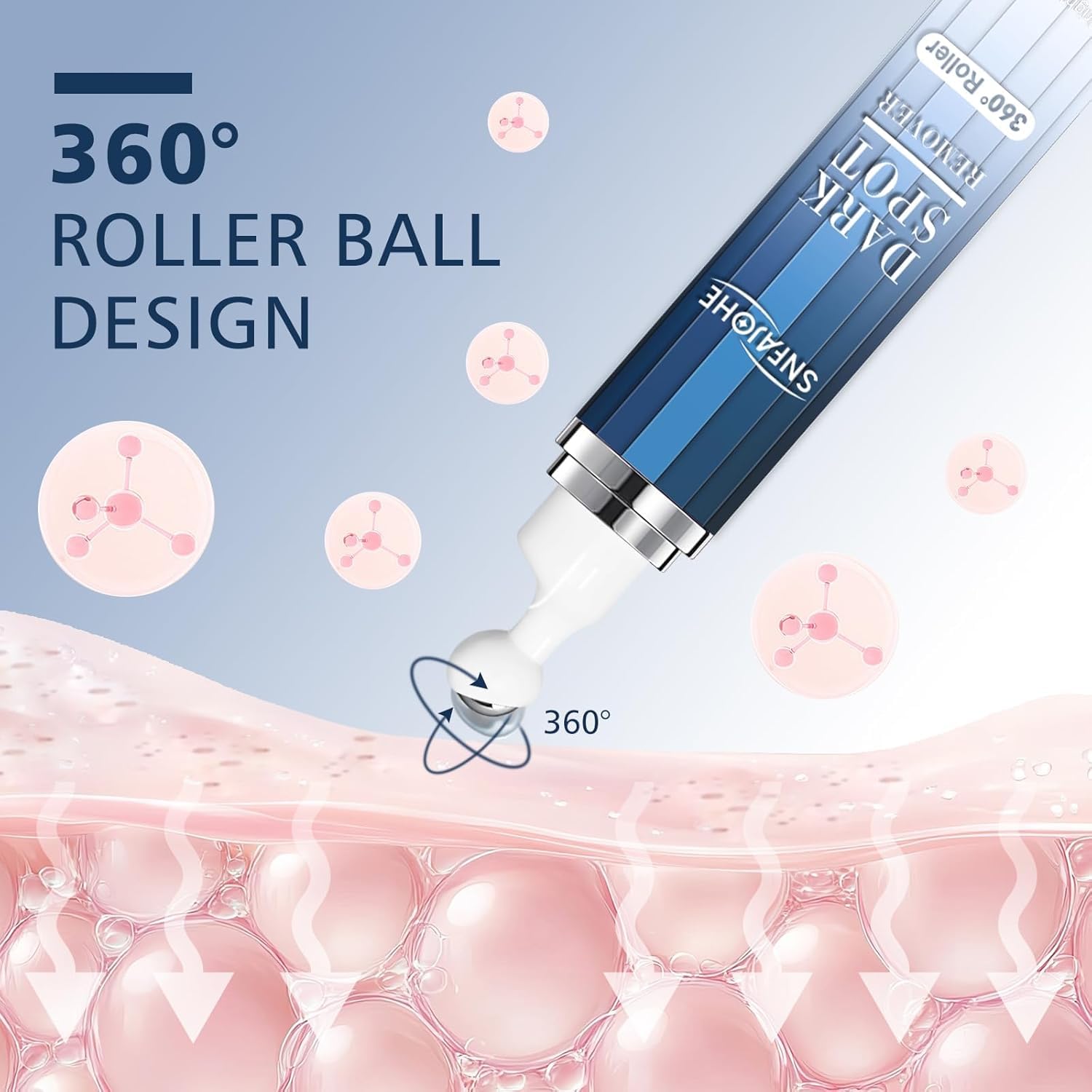 SNFAJOHE 360 roller close-up demonstrates even serum distribution and massage benefits.