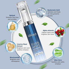 SNFAJOHE dark spot serum with vitamin C and licorice brightens uneven spots.