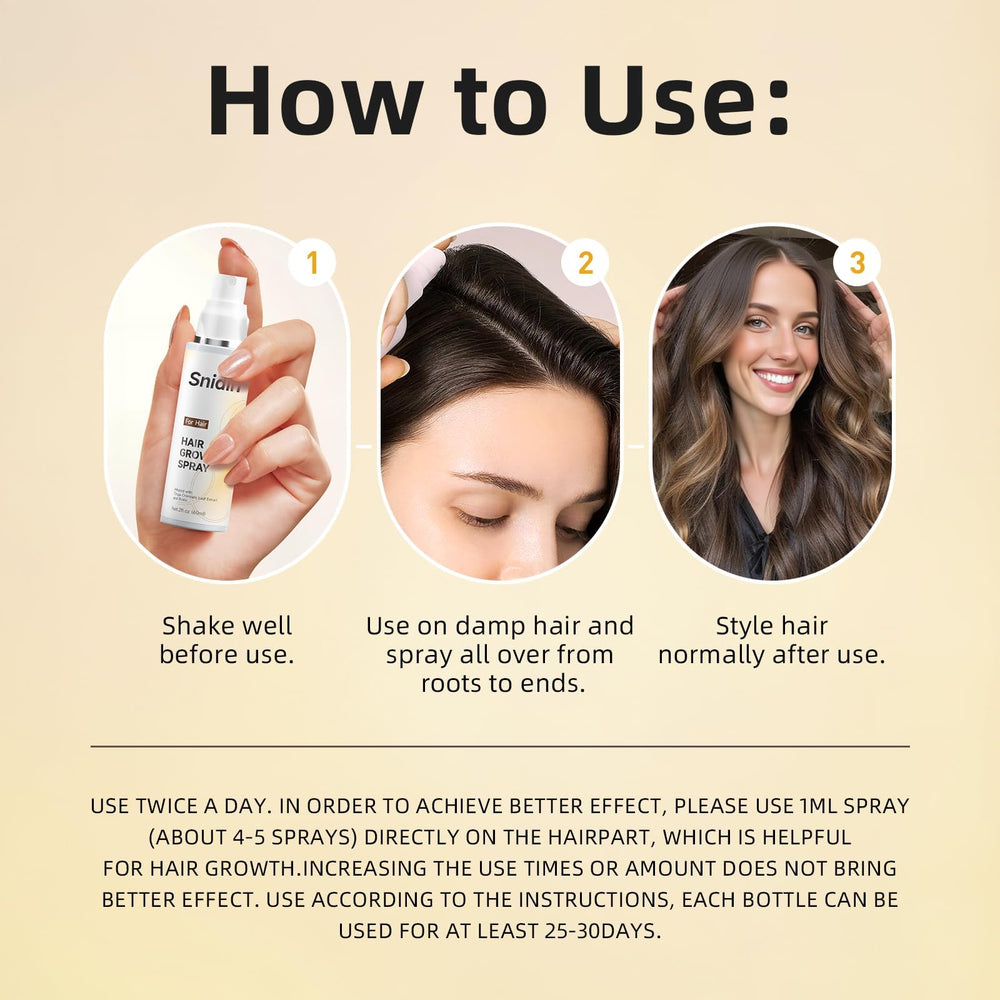 Snidin before and after style comparison illustrating fuller-looking hair