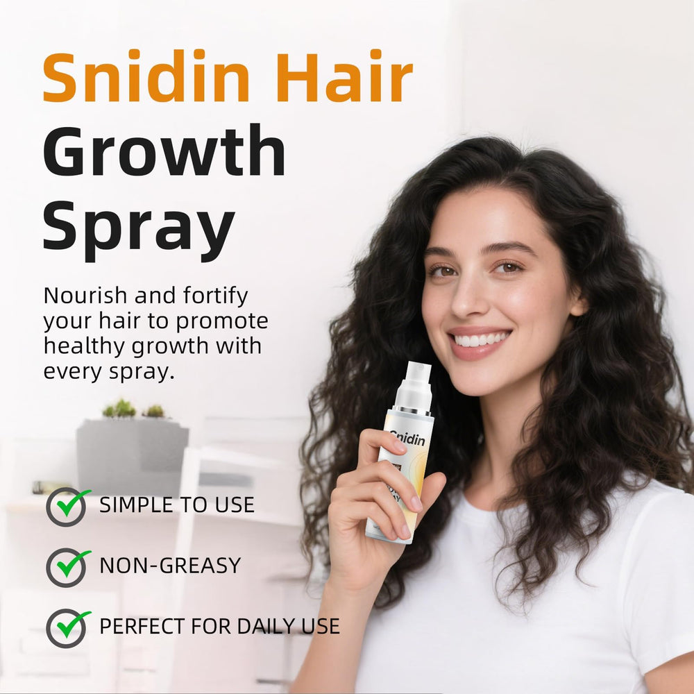 Snidin size scale next to ruler showing compact 60ml travel-friendly benefit