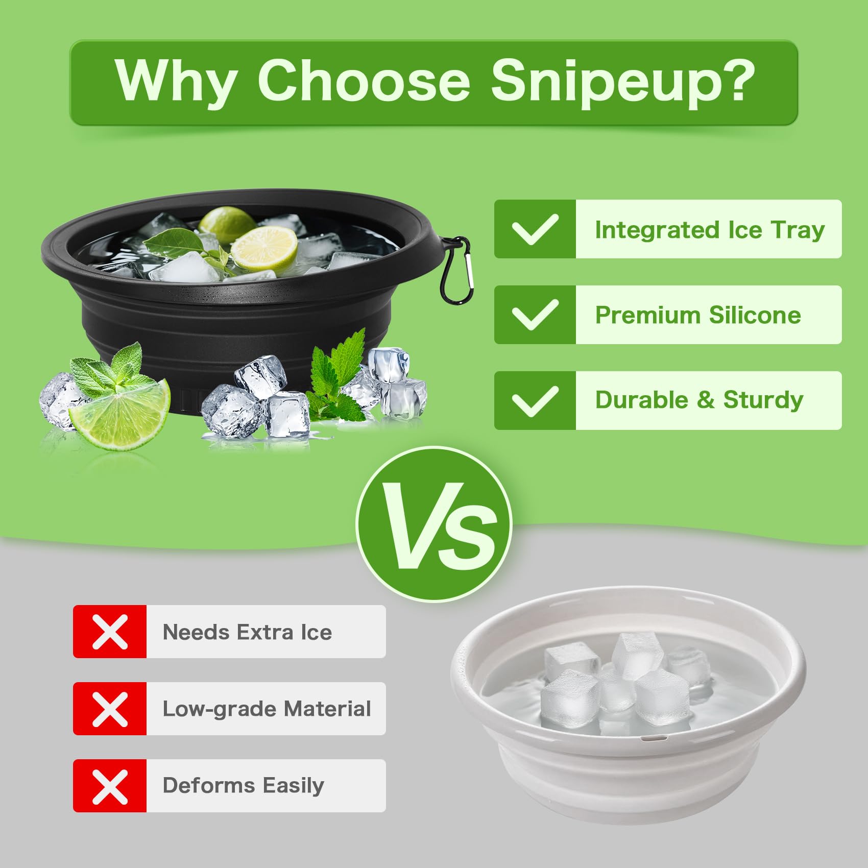 Snipeup diseño plegable ligero para viaje y casa