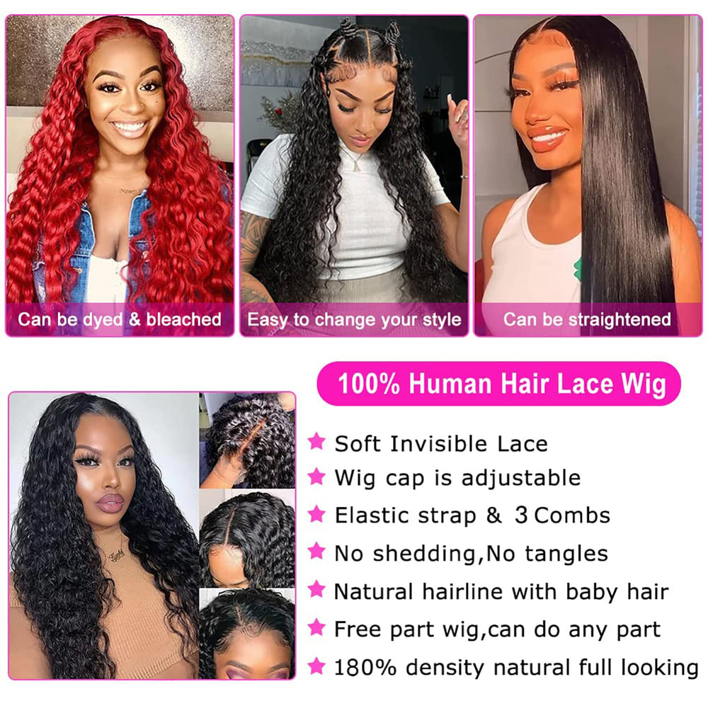SNJON Water Wave natural color 18-inch length for everyday styling
