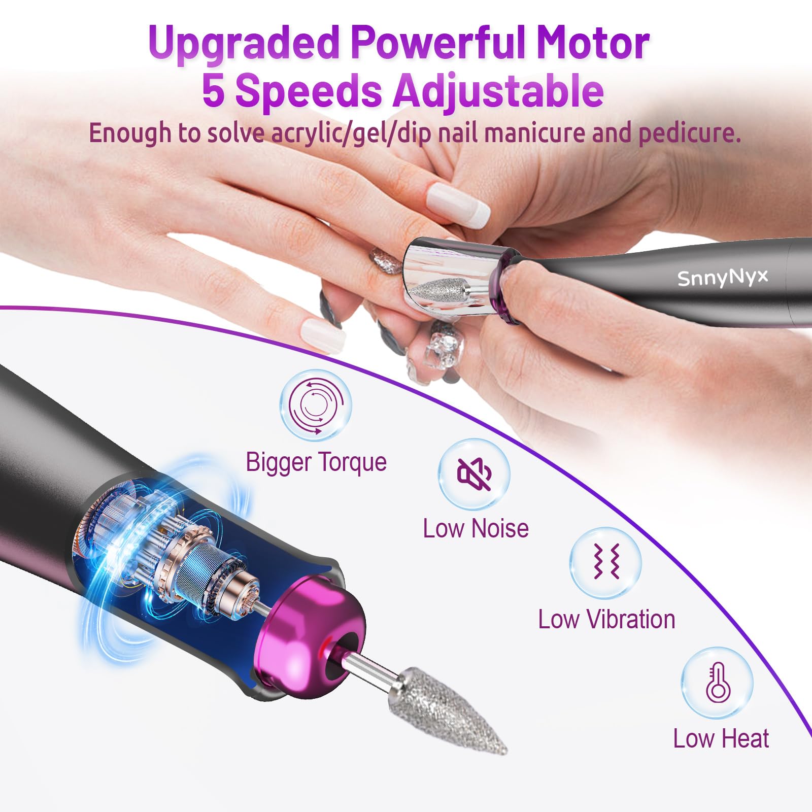 SnnyNyx 35000RPM motor enables faster acrylic shaping