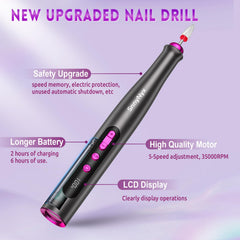 SnnyNyx cordless nail drill design for portable use