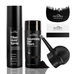 SNOWSEN hair fibers with precise applicator for targeted coverage and natural blend