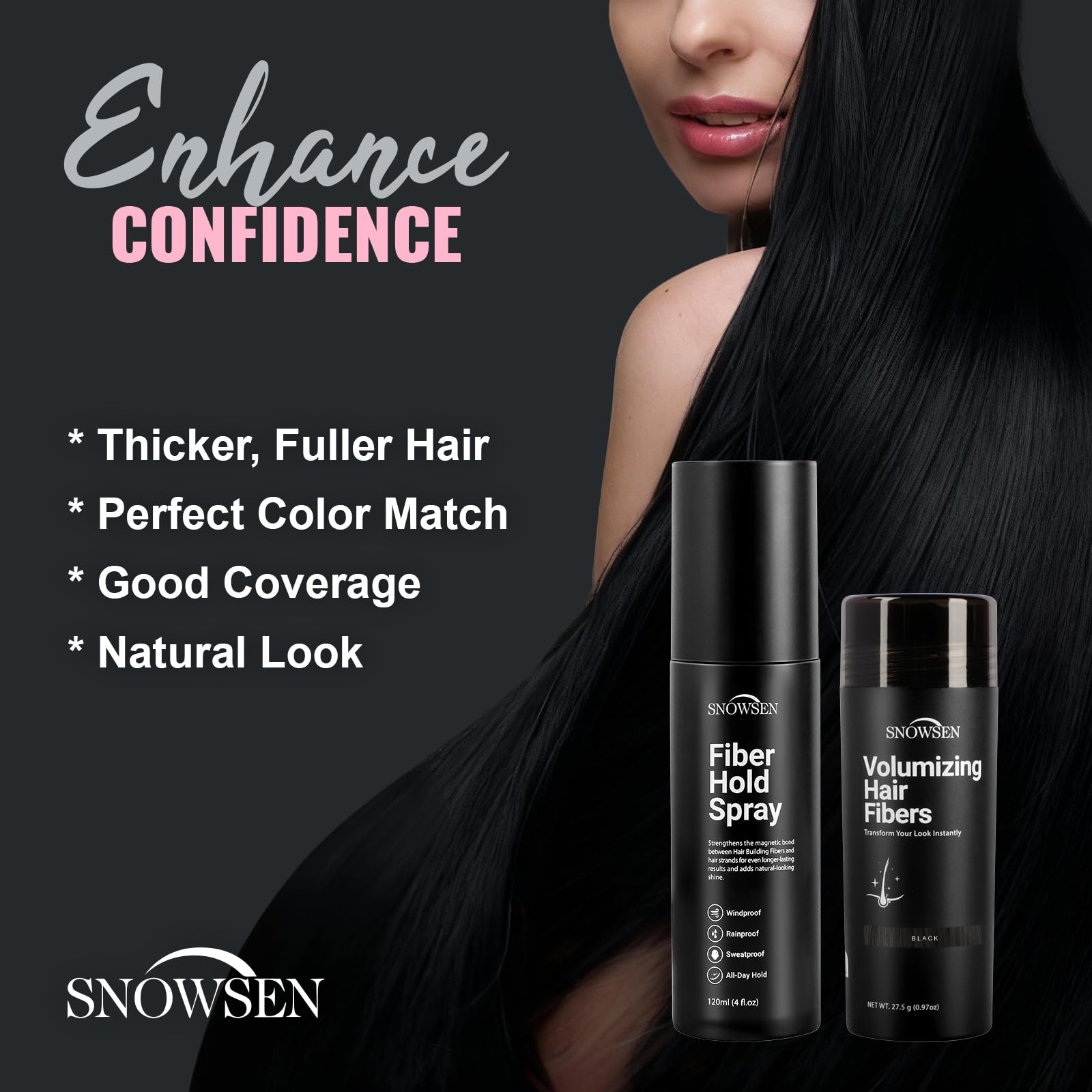 SNOWSEN fibers resist wind and sweat for outdoor fullness