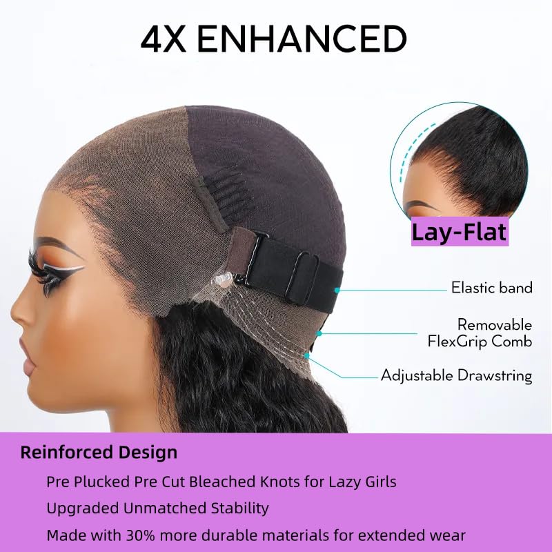 snv Hidden Strap 360 wig 3 combs and adjustable straps for stable wear