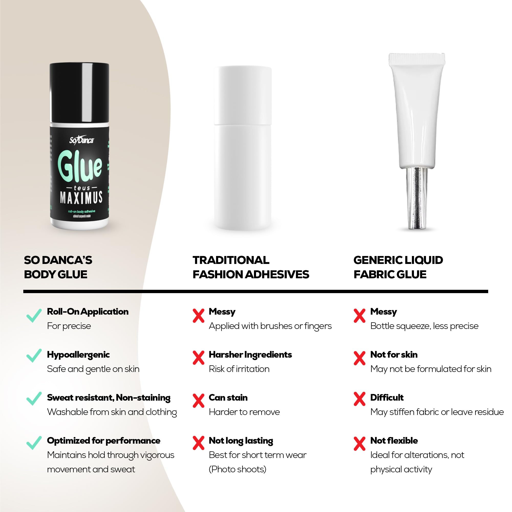 So Danca Glue-teus Maximus ideal for stage costumes and performances