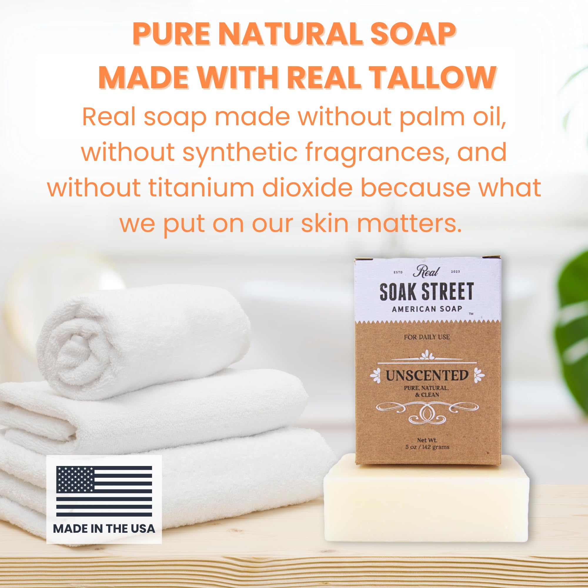 Soak Street Real American Soap goat milk lavender bar for soothing skin