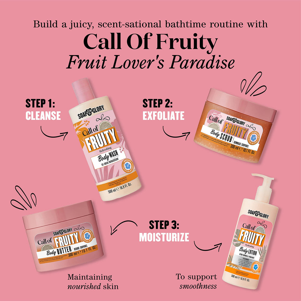 Soap & Glory Call of Fruity juicy melon close up promises refreshing hydration