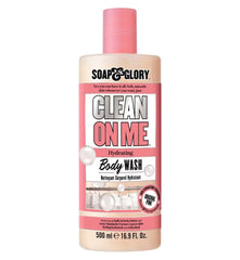 Soap & Glory Clean On Me bottle front for a refreshing daily cleanse.