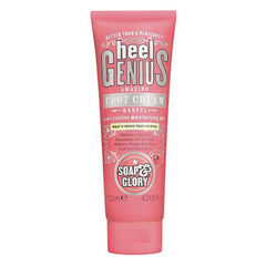Soap & Glory Heel Genius jar close-up highlighting hydration for tired feet.