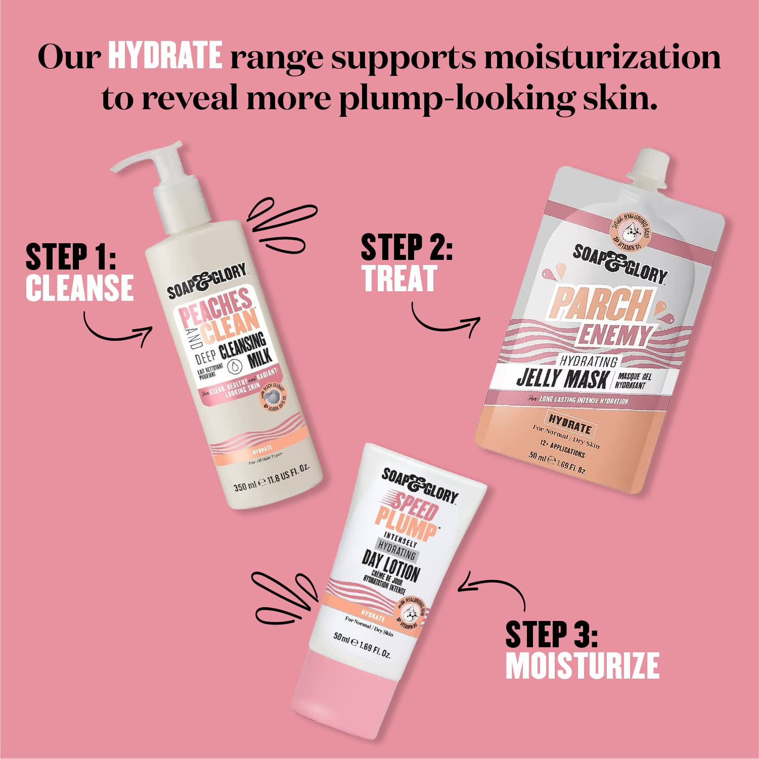 Soap & Glory Peaches Cleanser radiant-skin result after use.