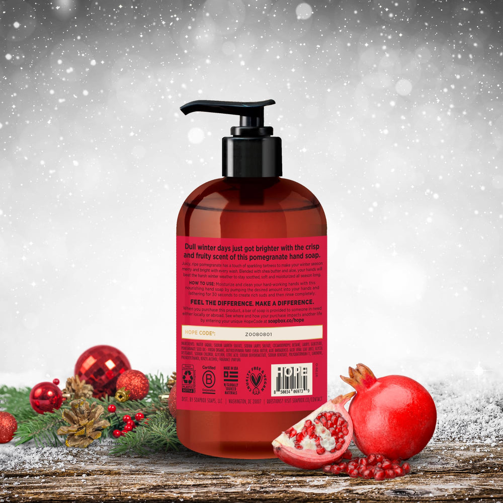 Soapbox Creamy foaming lather—rich cleansing texture.
