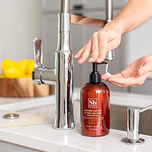 Soapbox Lemon Tea Leaves foamy lather indicating rich cleansing and hydration