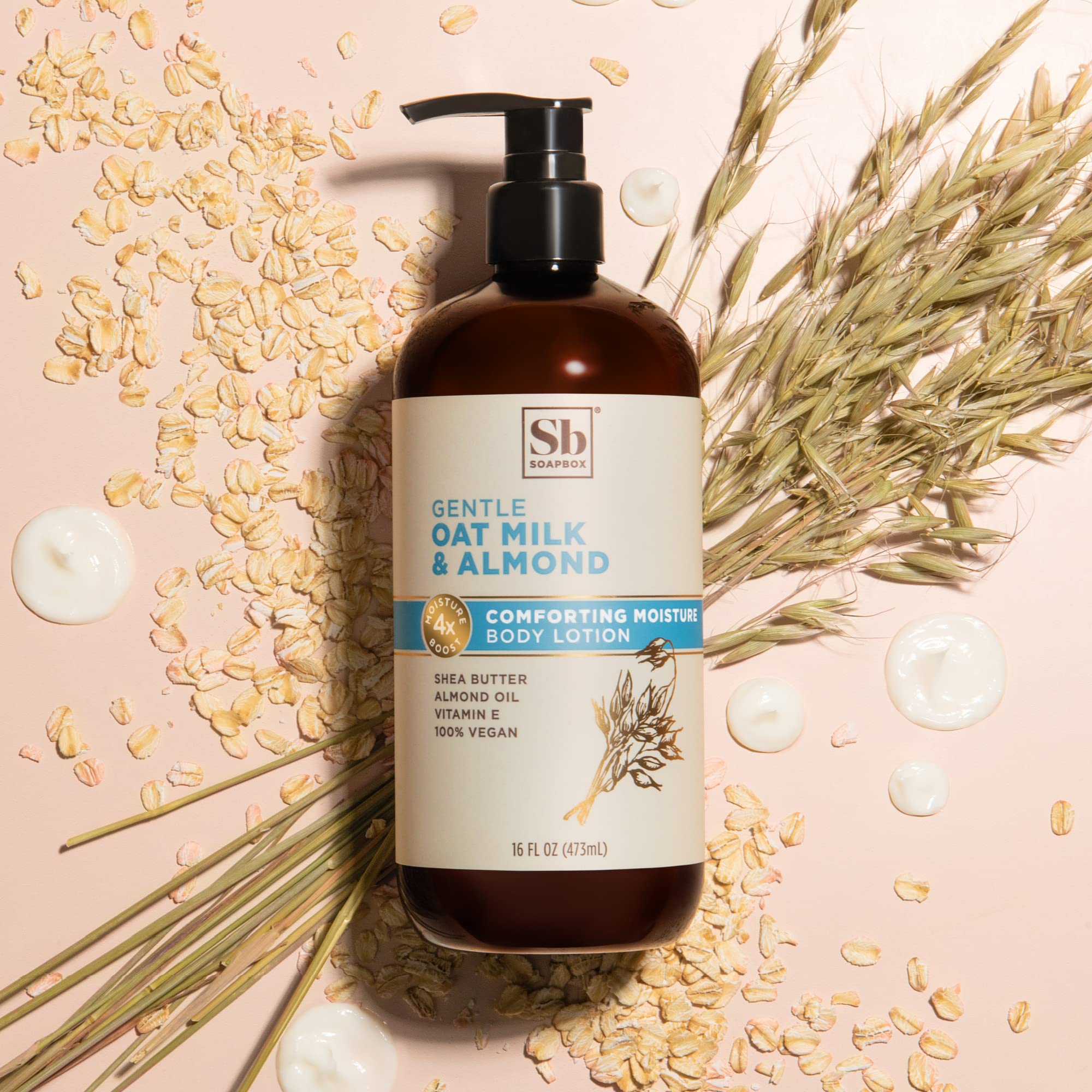 Soapbox Oat Milk & Chai Lotion soothing vanilla-nutty fragrance