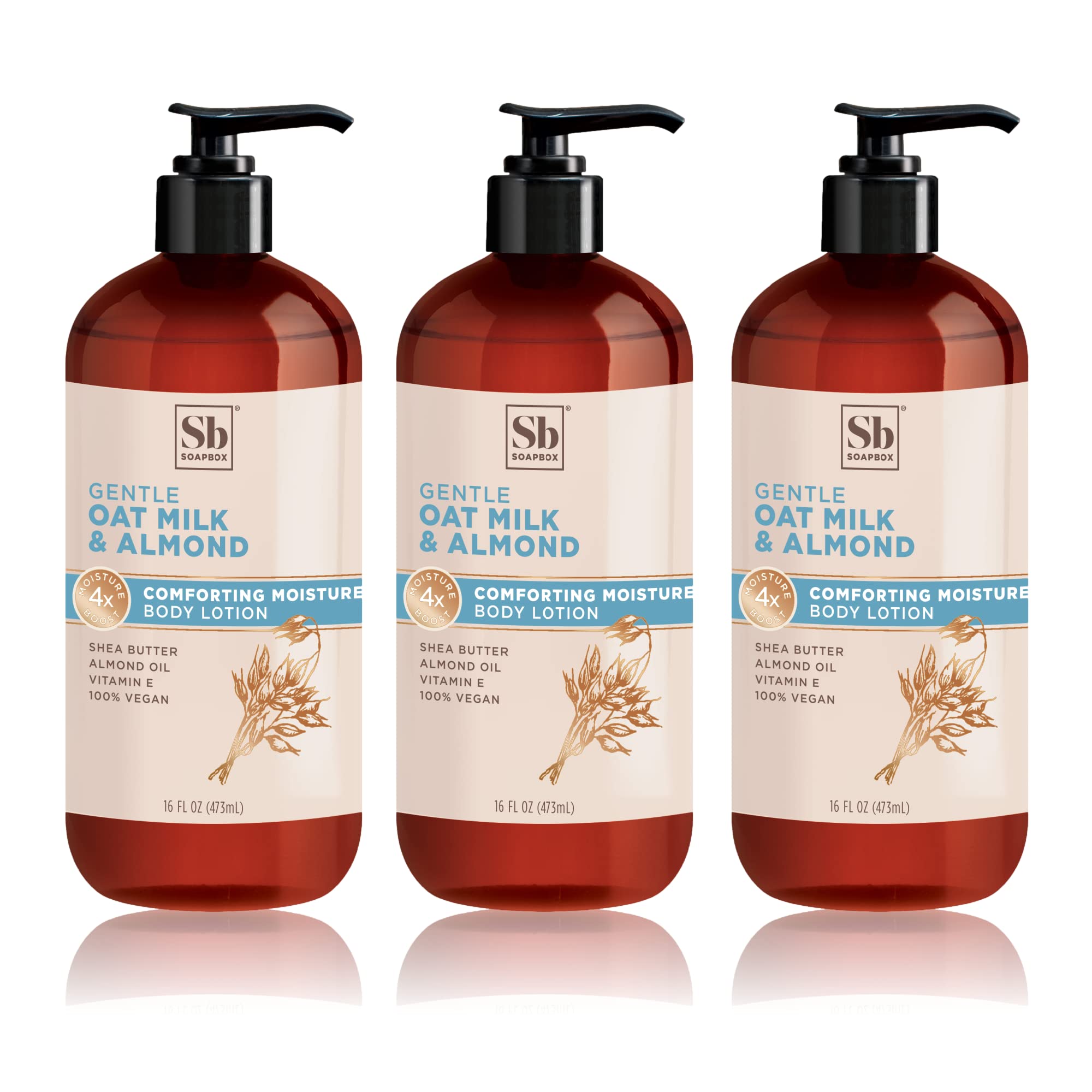 Soapbox Oat Milk & Chai Lotion shea butter and olive oil nourishing blend