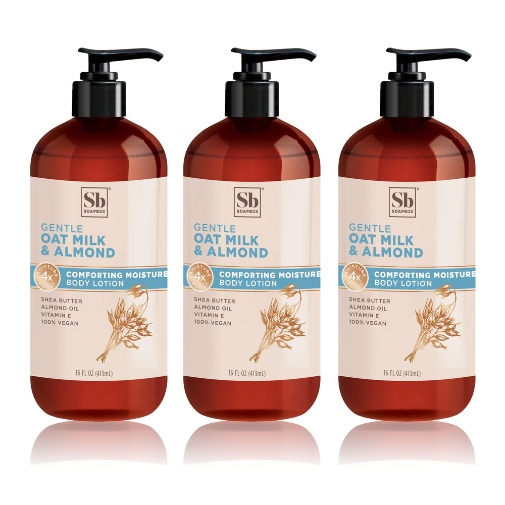 Soapbox Oat Milk & Chai Lotion shea butter and olive oil nourishing blend