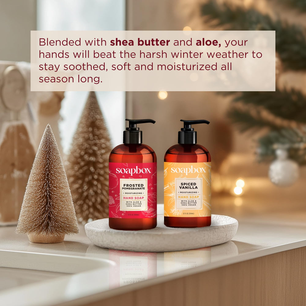 Soapbox Vegan and cruelty-free formula—gentle on skin.