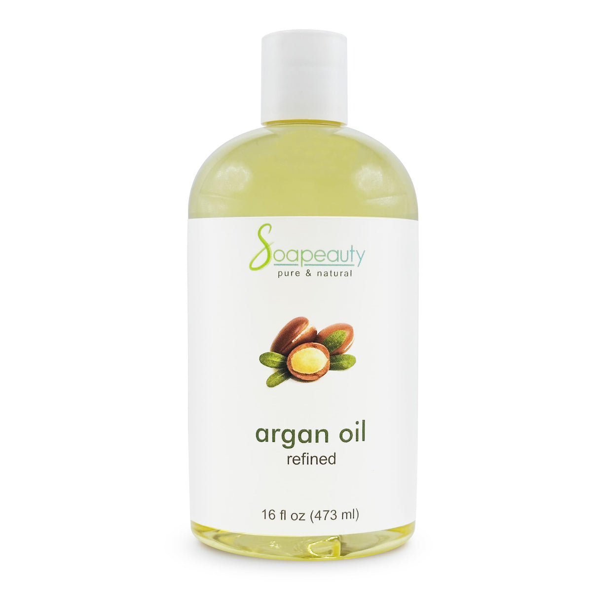 Soapeauty Argan Oil 16oz bottle delivering pure hydration for skin and hair.