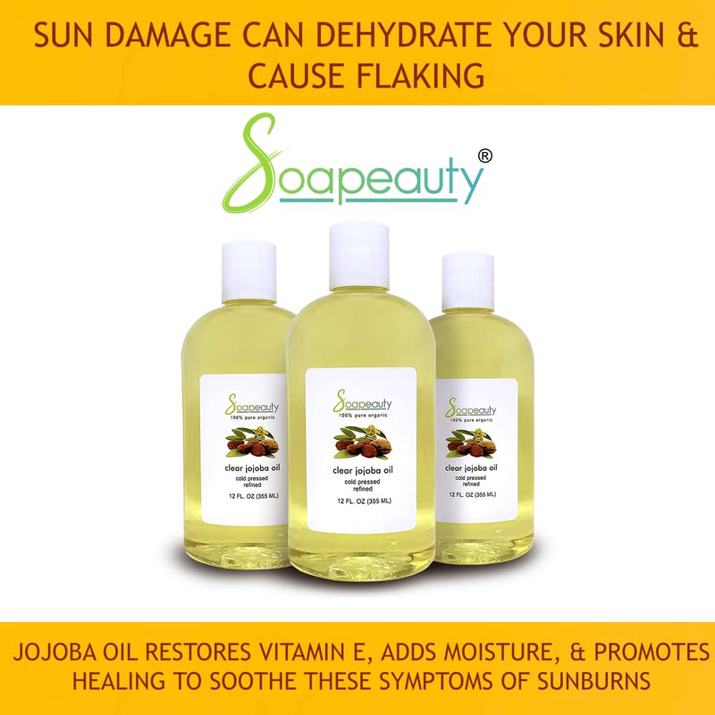 Soapeauty Clear Jojoba Oil 32 oz packaging ready for refill