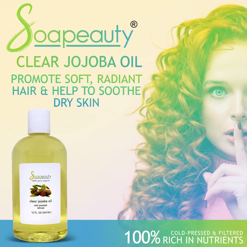 Soapeauty Clear Jojoba Oil dropper pouring oil for facial hydration