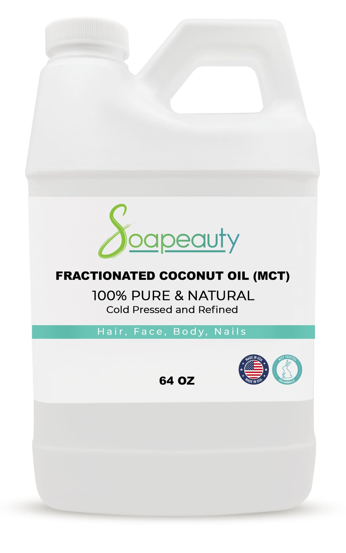Soapeauty fractionated coconut oil bottle for easy skin hydration and massage