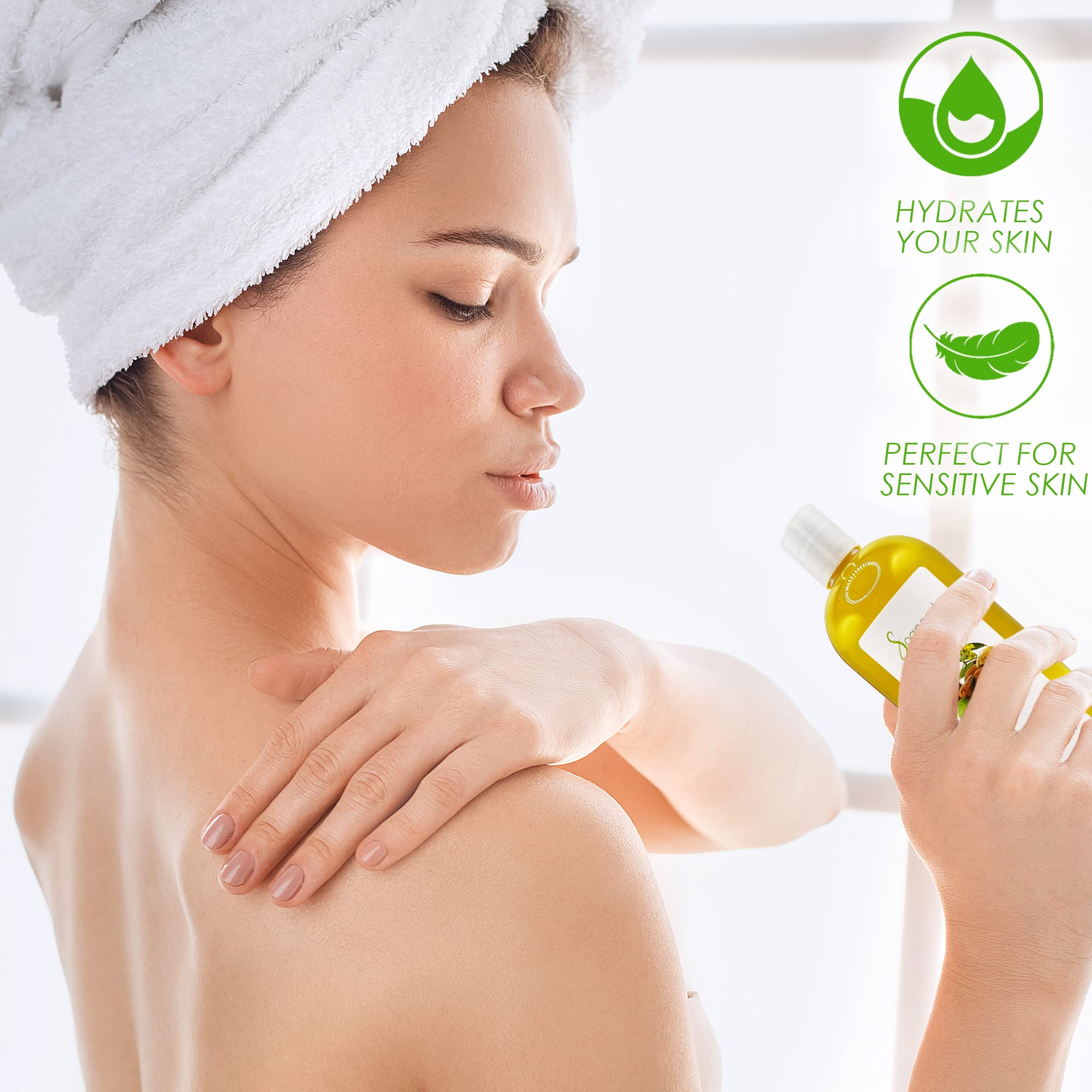 Soapeauty Golden Jojoba Oil dropper for easy application