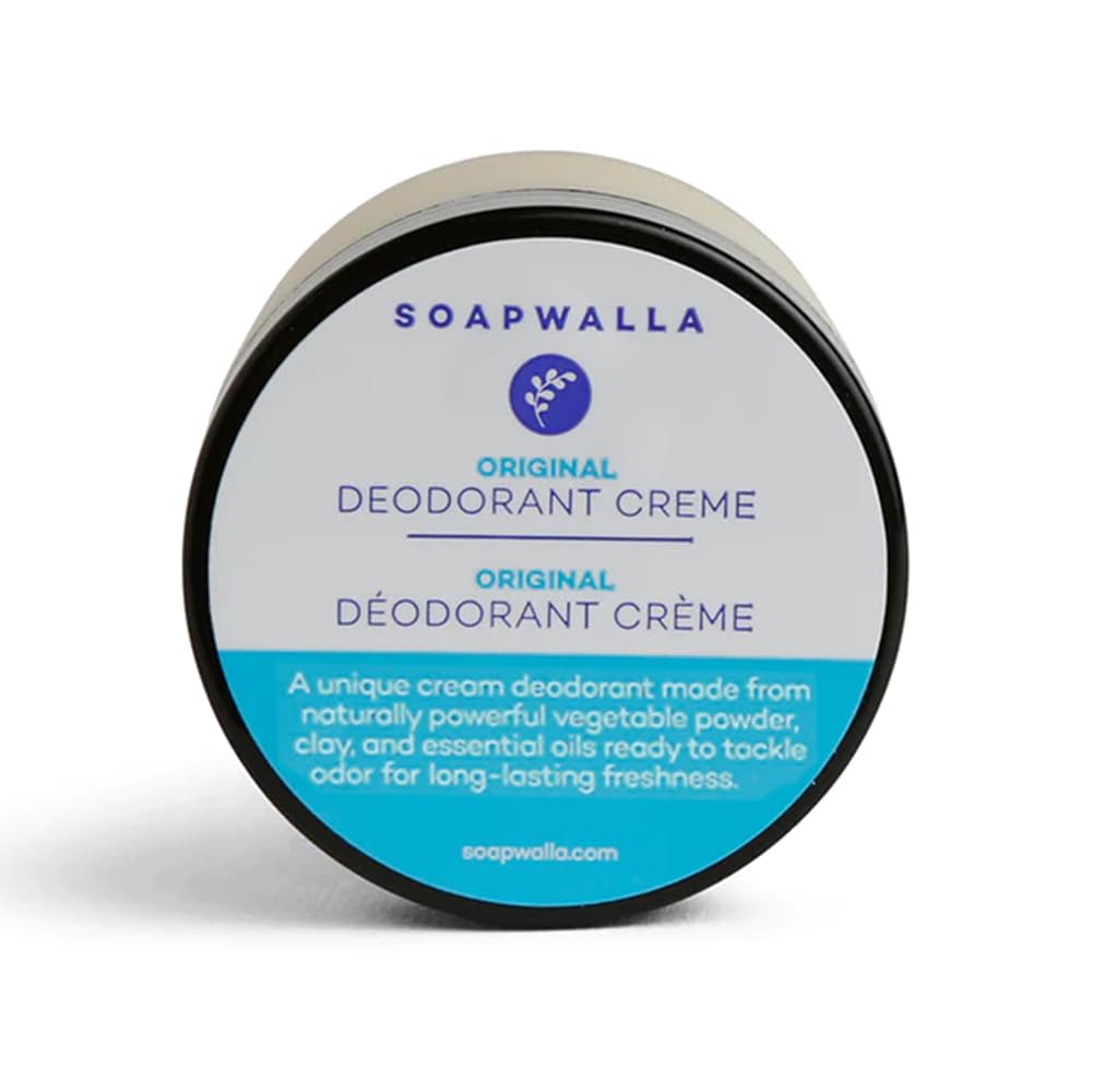 Soapwalla deodorant cream Original packaging; aluminum-free and vegan.