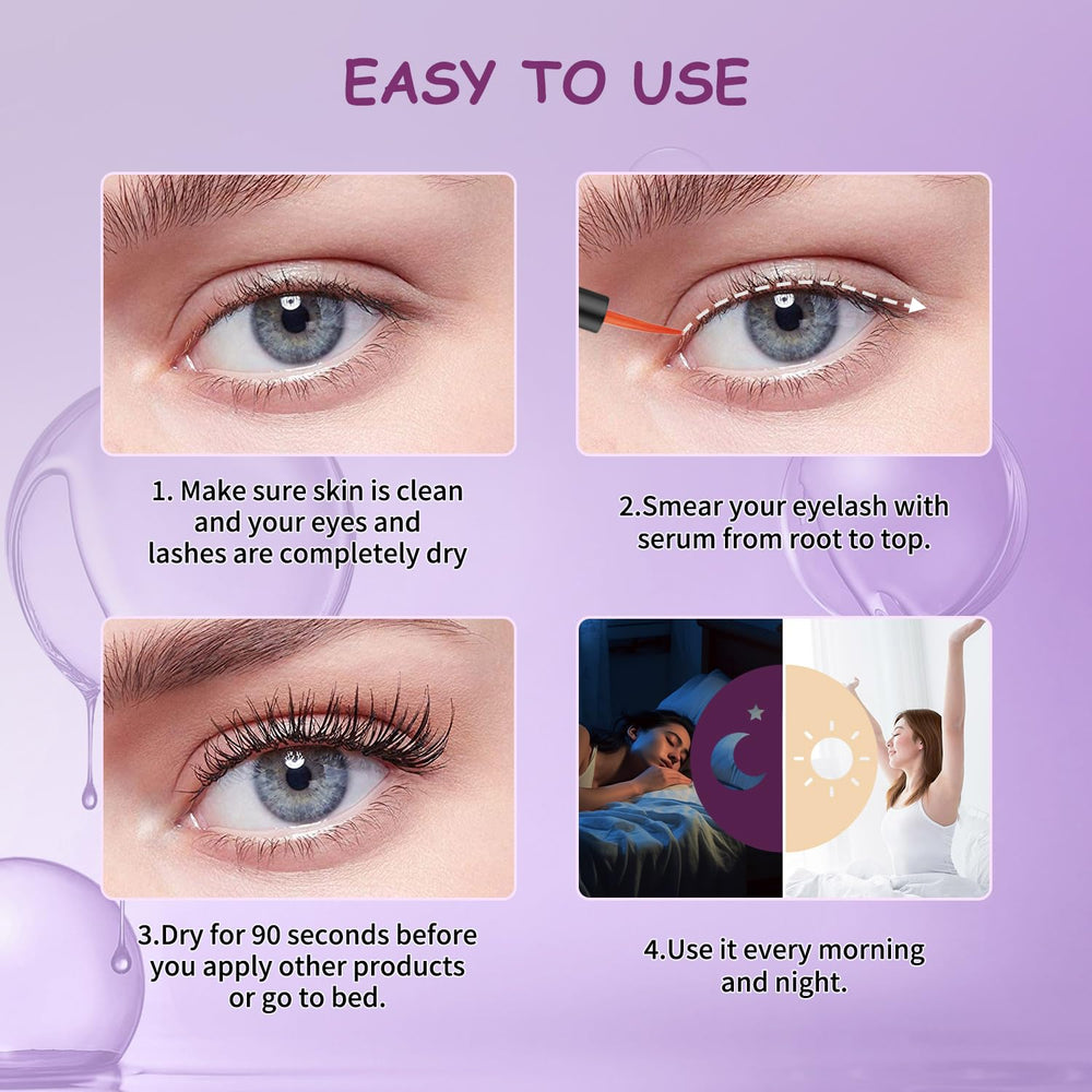 Nightly routine with Sobetuar serum for effortless lash care