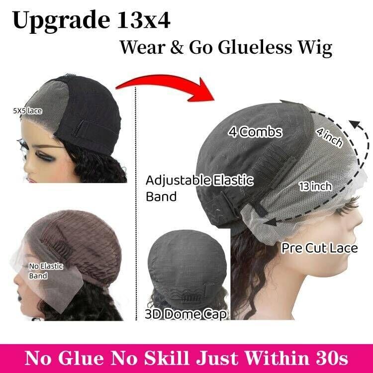 SODLIS Wear and Go glueless bob wig side-part option for natural lay.