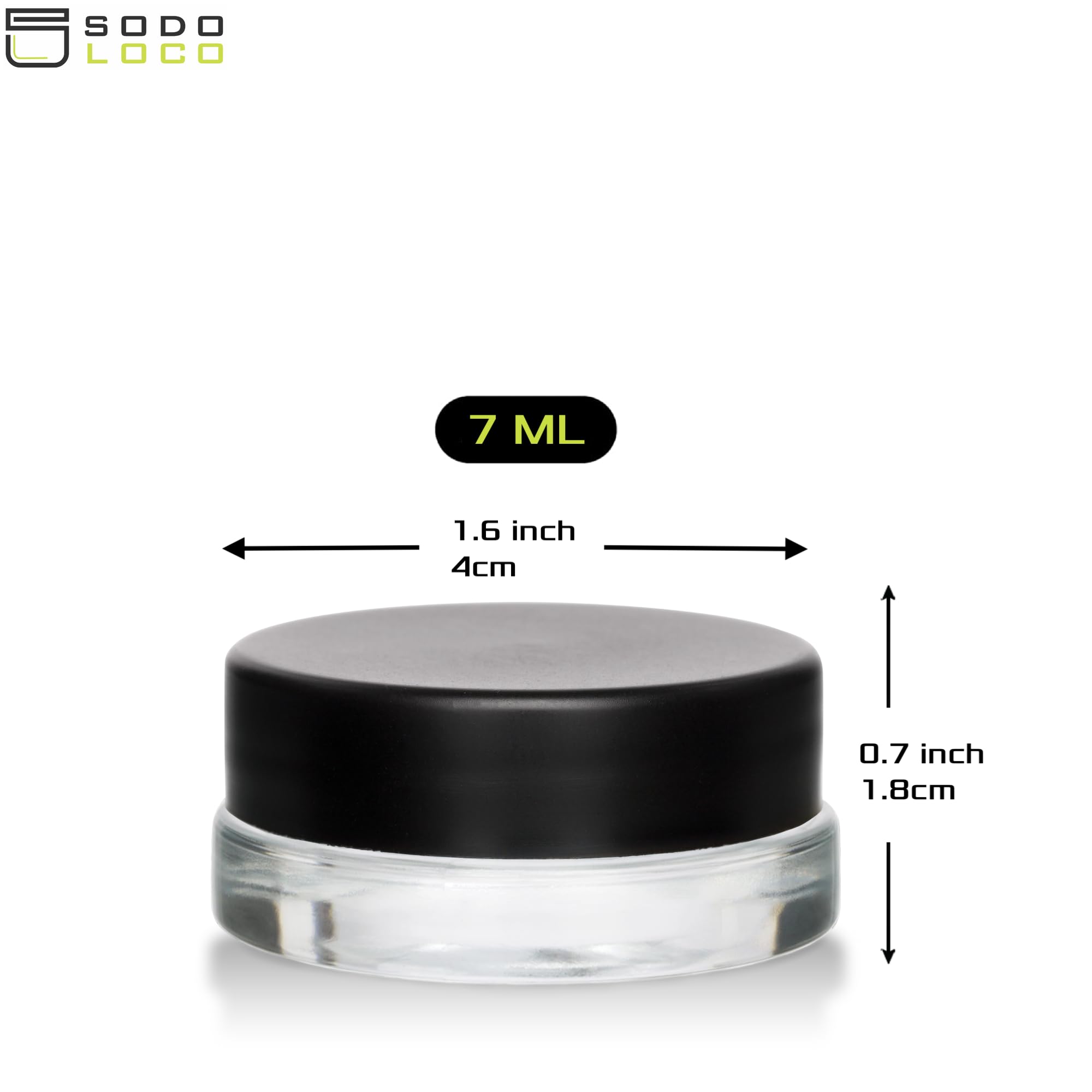 Thick-bottom glass jar by SODO LOCO showcasing durability and premium look.