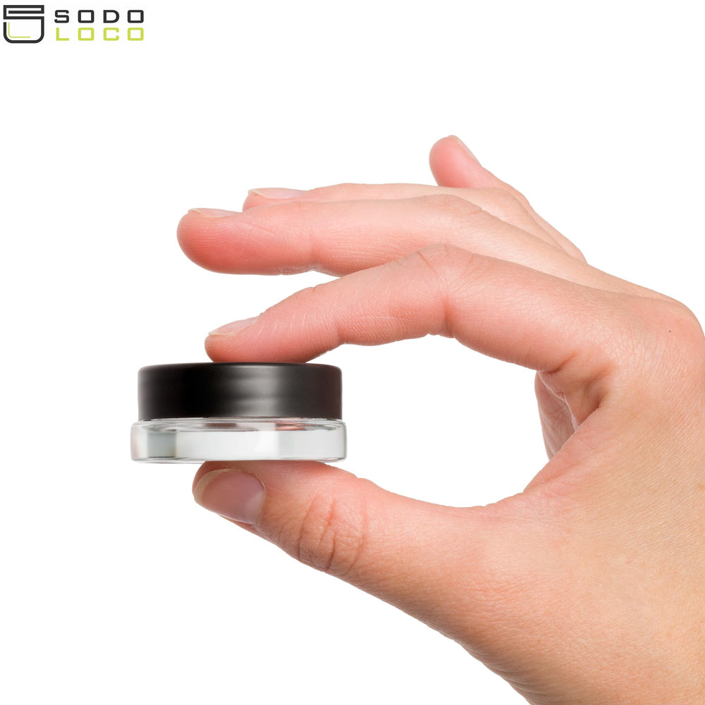 Travel-ready SODO LOCO jars shown in a compact arrangement for on-the-go use.