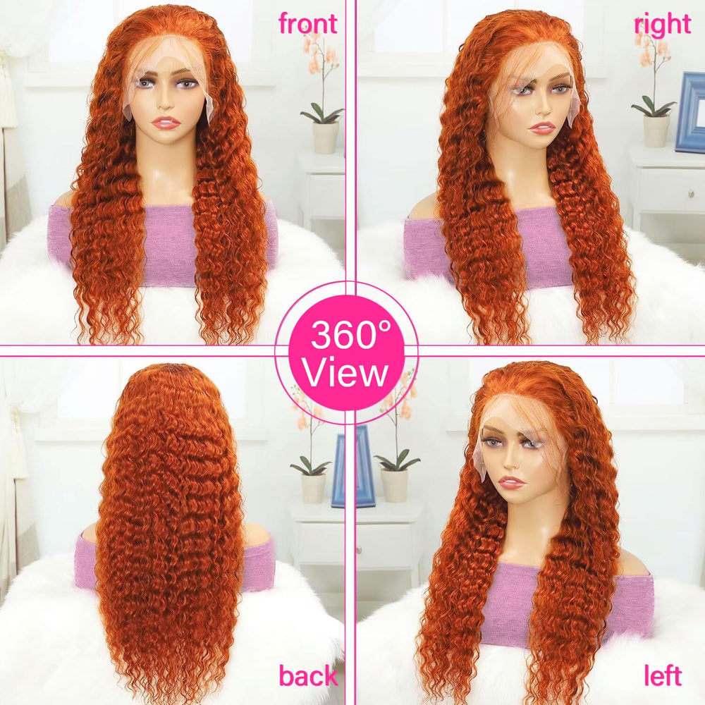 SOEZ 180 density deep wave wig offers natural fullness without heaviness.