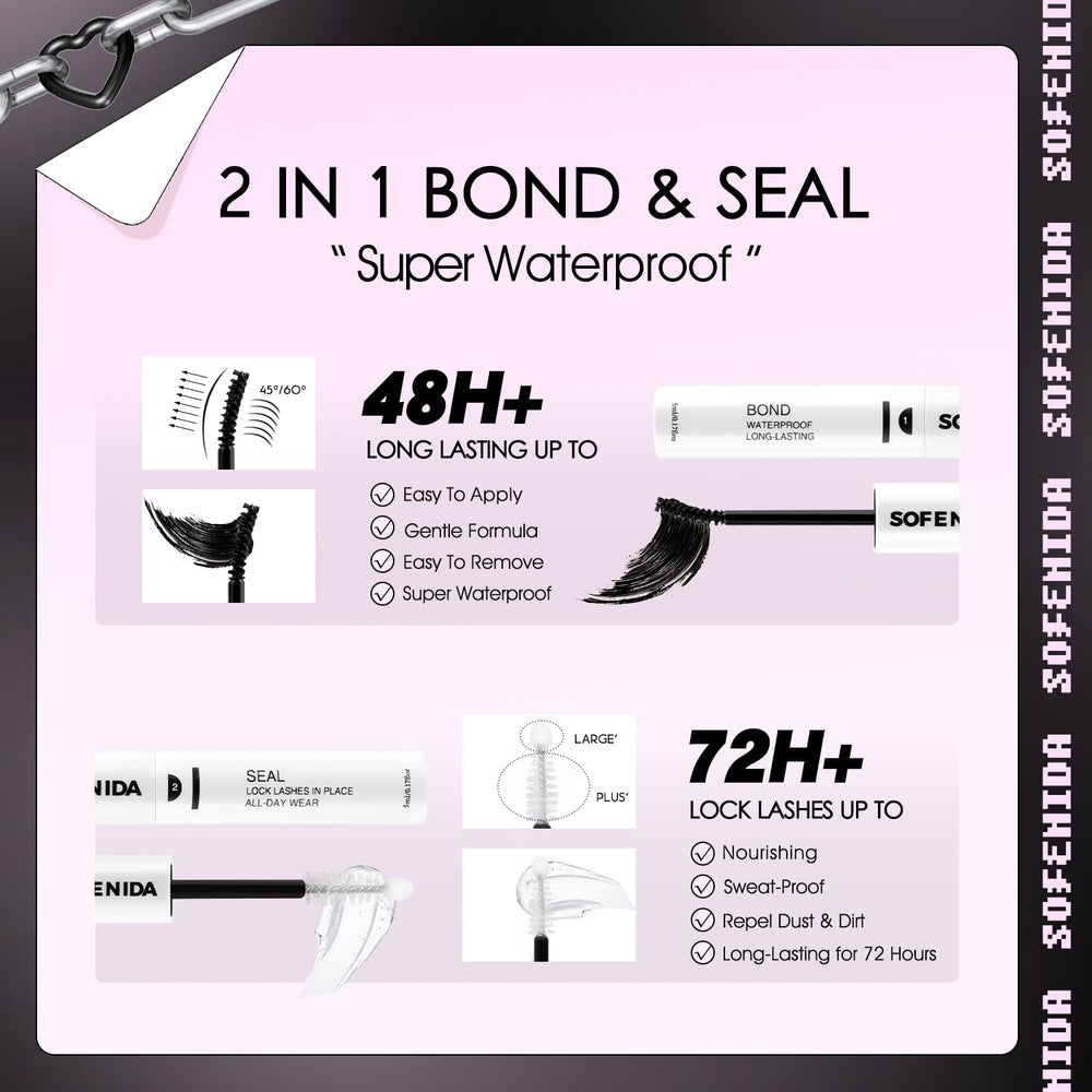 SOFENIDA reusable lash clusters can be used 3-5 times with proper care.