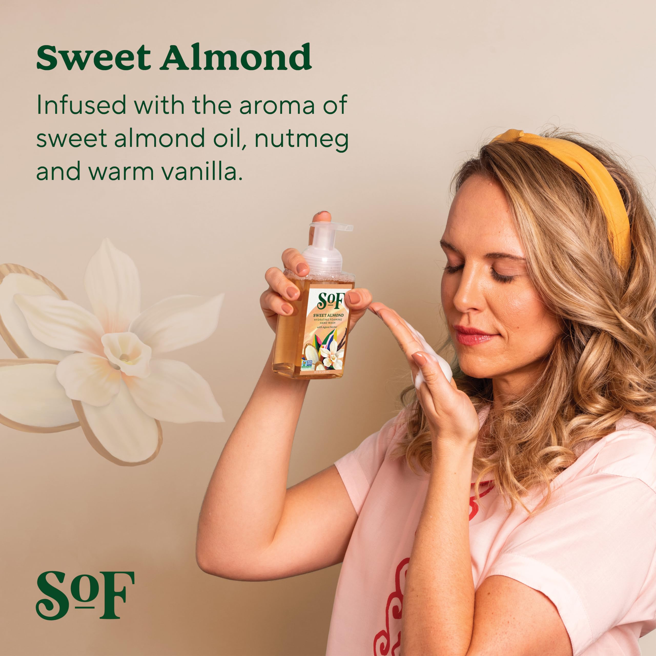 SoF foaming hand wash demonstrates luxurious lather for a refreshing cleanse