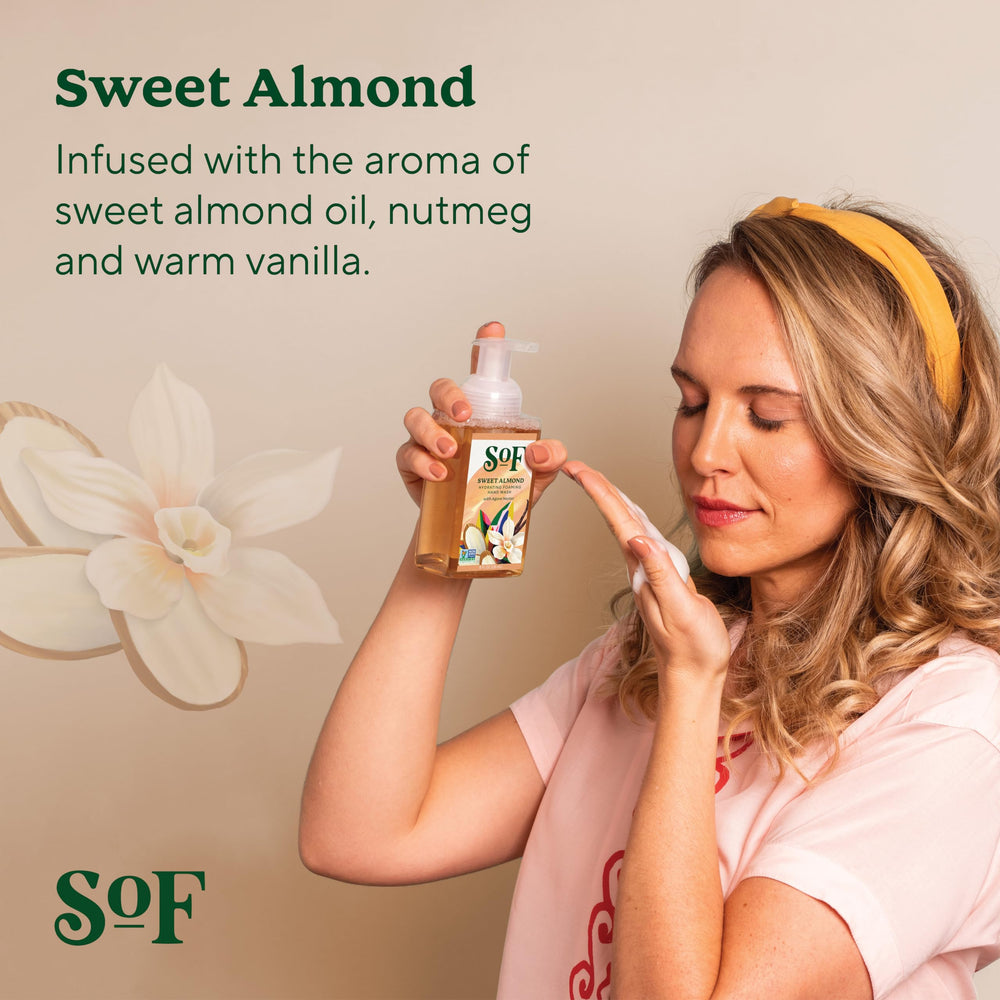 SoF foaming hand wash demonstrates luxurious lather for a refreshing cleanse