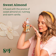 SoF foaming hand wash demonstrates luxurious lather for a refreshing cleanse
