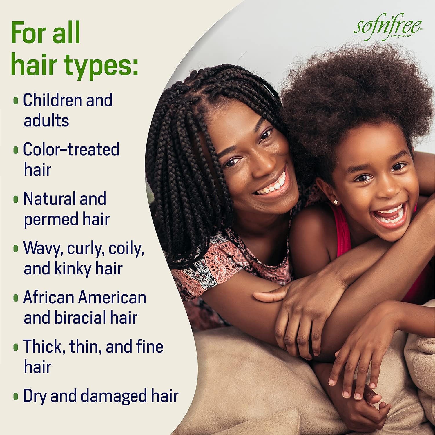 SOF N' FREE low-porosity-hair demonstrates compatibility with lightweight hydration.