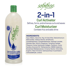 SOF N' FREE soft-curls-bounce-application captures curl definition during styling.