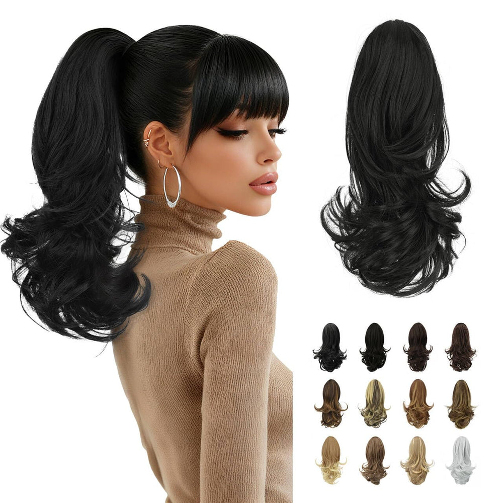SOFEIYAN 13-inch ponytail extension with claw clip for secure all-day wear.