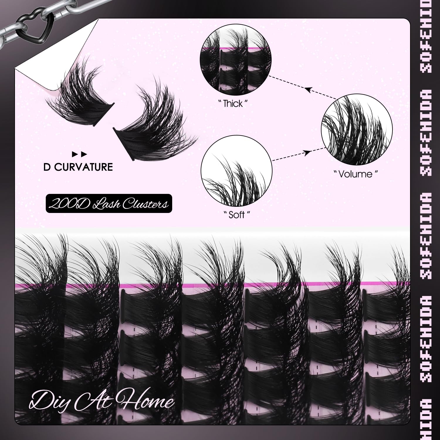 SOFENIDA 10-18mm lengths create customizable drama and depth