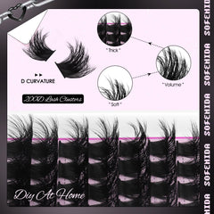 SOFENIDA 10-18mm lengths create customizable drama and depth