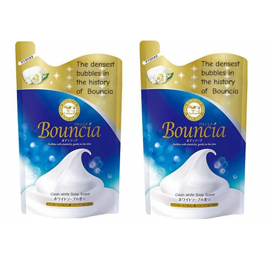 Sofia by Ode Cow Bouncia refill bottle, 360 ml, for everyday showers with clean white soap scent.
