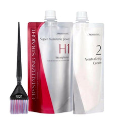 Sofia by Ode crystallizing straight rebonding straightener delivering sleek, frizz-free hair.