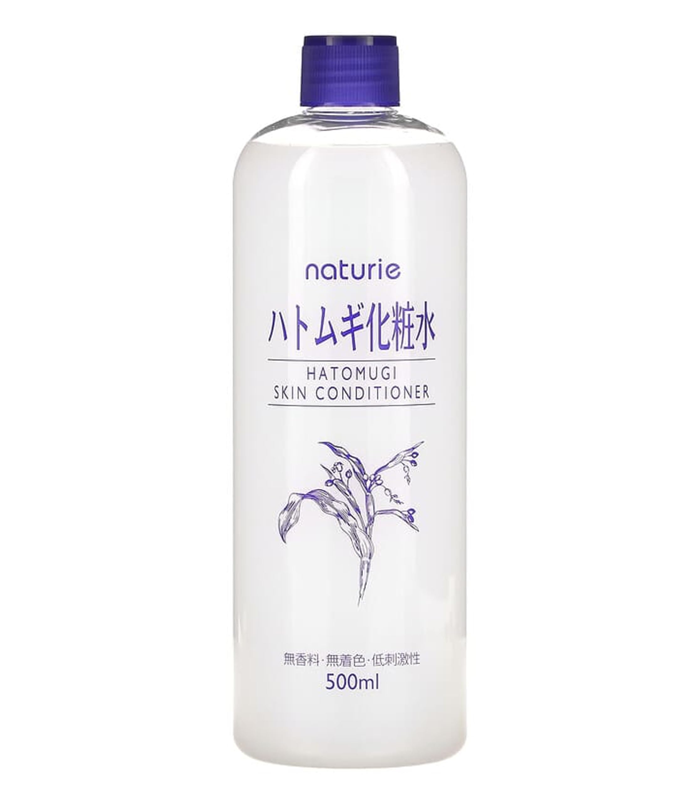 SOFIA BY ODE Imju Naturie Hatomugi Skin Conditioner bottle demonstrates lightweight hydration for daily use.