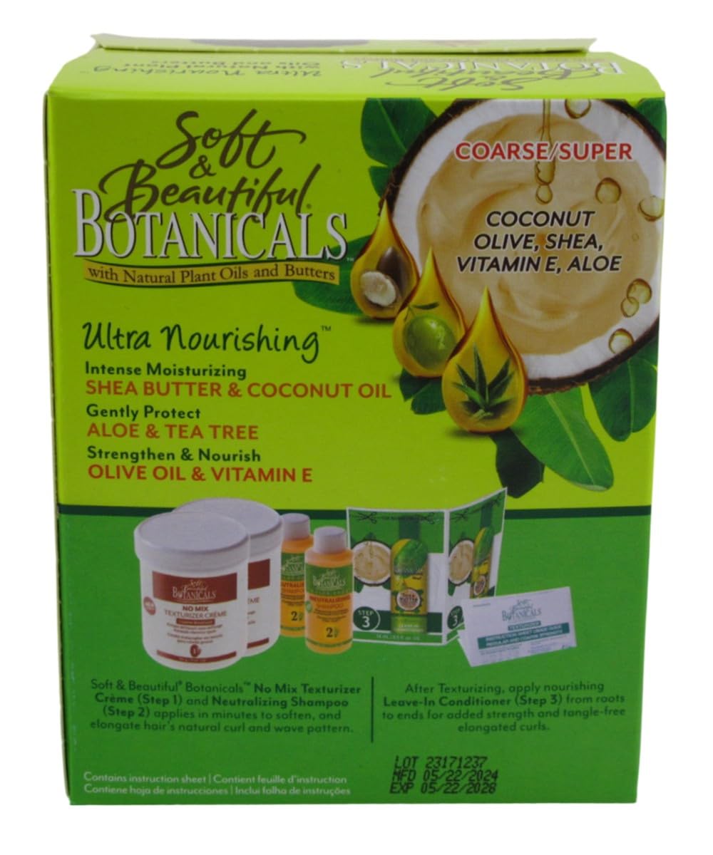Soft & Beautiful Botanicals Texturizer hair-waves closeup highlighting natural-looking wave enhancement.
