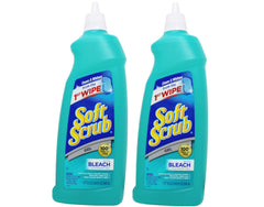 Soft Scrub Gel Cleanser with Bleach pour action for quick surface cleaning and whitening